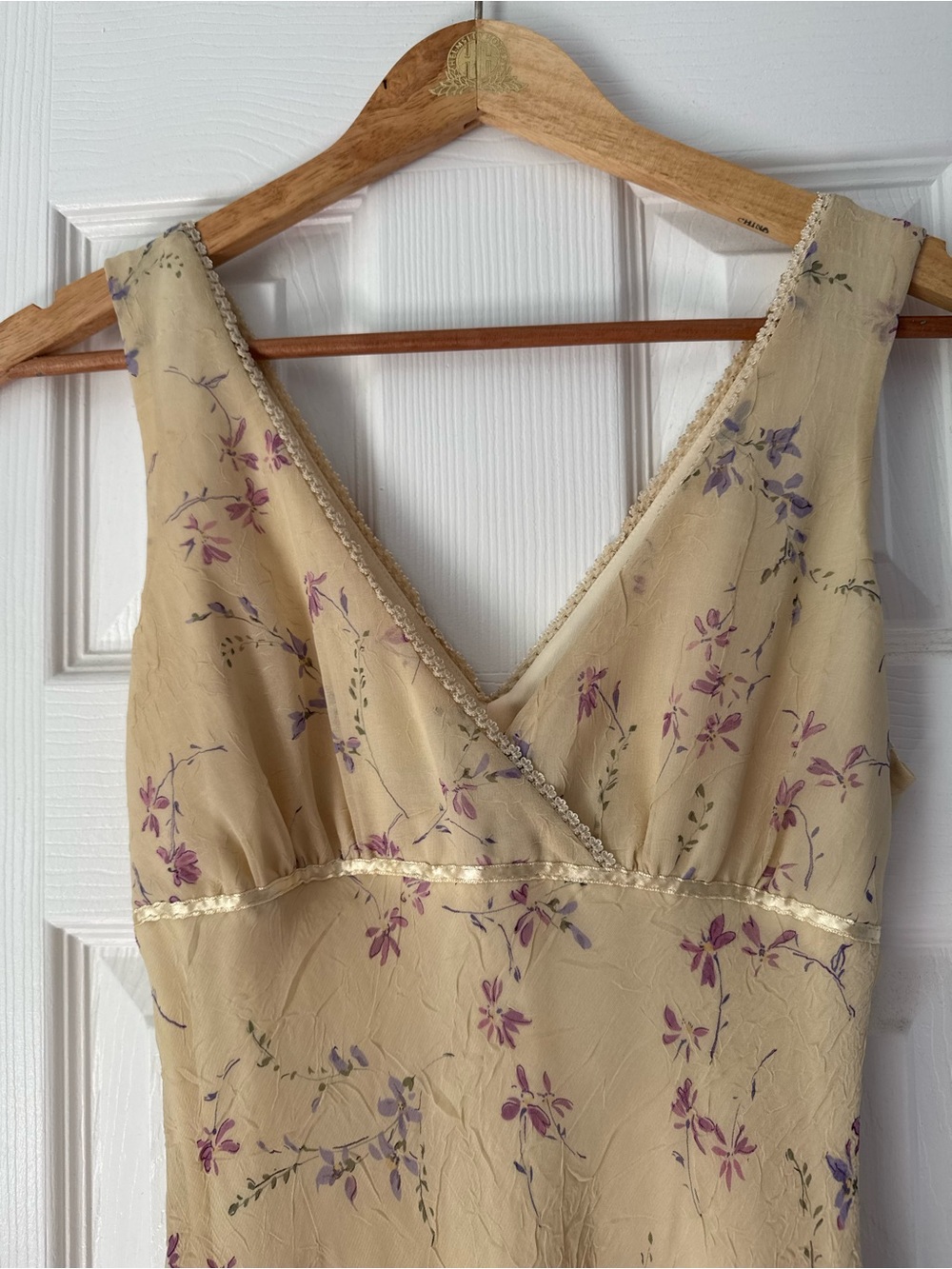 Y2K Fairy Butter Yellow V-Neck Dress - Picture 2 of 9